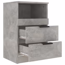 VidaXL 811240 Table de nuit et table de chevet Couleur du béton - Vue supplémentaire 5