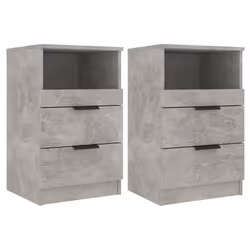 VidaXL 811241, Couleur du béton, Bois, 400 mm, 360 mm, 650 mm, 2 pièce(s)