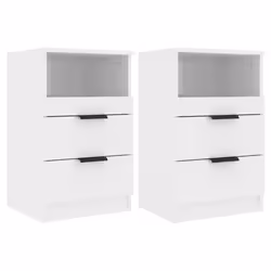 VidaXL 811245, Blanc, Bois, 400 mm, 360 mm, 650 mm, 2 pièce(s)