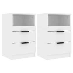 VidaXL 811245 Table de nuit et table de chevet Blanc