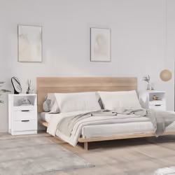 VidaXL 811245 Table de nuit et table de chevet Blanc
