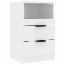 VidaXL 811245 Table de nuit et table de chevet Blanc