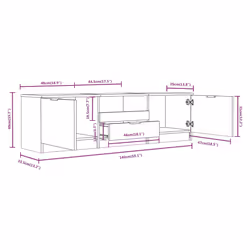 VidaXL 811448 Support TV et centre de divertissement