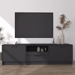 VidaXL 811449, Noir, Bois, Bois, 1400 mm, 350 mm, 400 mm