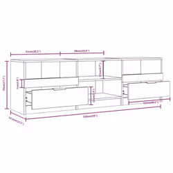 VidaXL 811461 Support TV et centre de divertissement - Vue supplémentaire 7