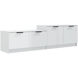 Vidaxl - Meuble tv blanc brillant 158,5x36x45 cm bois d'ingénierie