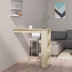 Cette table de bar murale moderne se distingue par un style simple mais élégant. Elle convient parfaitement pour prendre un v ...