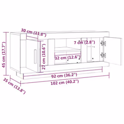 VidaXL 811793 Support TV et centre de divertissement - Vue supplémentaire 8