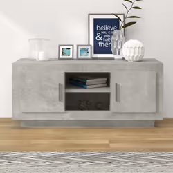 Ce meuble TV tendance, doté d'un design épuré et élégant, est conçu pour être un supplément décoratif et pratique à la décora ...