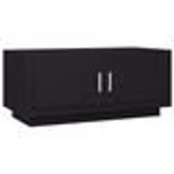 vidaXL Table basse noir 102x50x45 cm bois d'ingénierie - TU