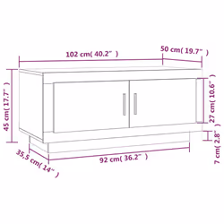 VidaXL 811812 Table à café, latérale et de salon - Vue supplémentaire 8