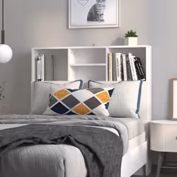 Description générale Cette armoire de tête de lit est conçue pour être un complément parfait à votre chambre à coucher. Fabri ...