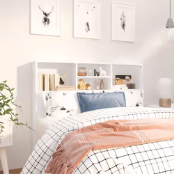 VidaXL 811853 tête de lit et pied de lit Blanc