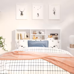 VidaXL 811853 tête de lit et pied de lit Blanc