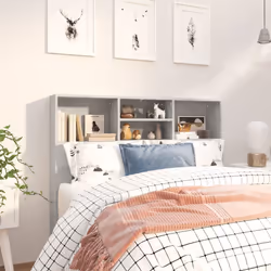 VidaXL 811857 tête de lit et pied de lit Gris