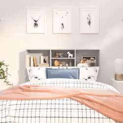 VidaXL 811857 tête de lit et pied de lit Gris