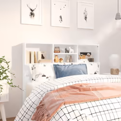 VidaXL 811859 tête de lit et pied de lit Blanc