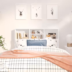 VidaXL 811859 tête de lit et pied de lit Blanc