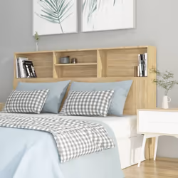 Description générale Cette armoire de tête de lit est conçue pour être un complément parfait à votre chambre à coucher. Fabri ...