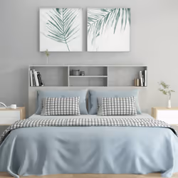 VidaXL 811875 tête de lit et pied de lit Gris