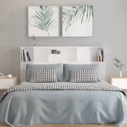 VidaXL 811877 tête de lit et pied de lit Blanc