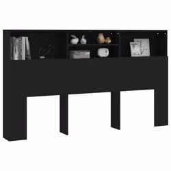 VidaXL 811881 tête de lit et pied de lit Noir - Vue supplémentaire 5