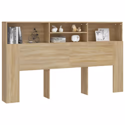 VidaXL 811883 tête de lit et pied de lit Chêne - Vue supplémentaire 5
