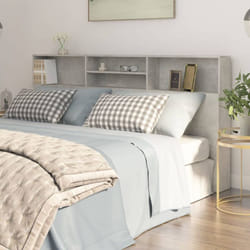 Vidaxl - Armoire de tête de lit Gris béton 200x19x103,5 cm