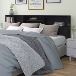 VidaXL 811899 tête de lit et pied de lit Noir