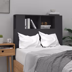 VidaXL 811908 tête de lit et pied de lit Noir