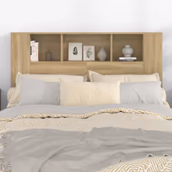 VidaXL 811928 tête de lit et pied de lit Chêne - Vue supplémentaire 5