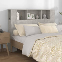 Vidaxl - Armoire de tête de lit Gris béton 140x18,5x104,5 cm