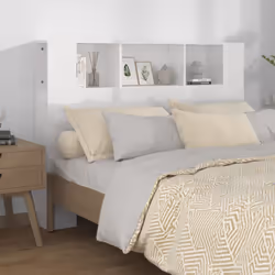 Description générale Cette armoire de tête de lit est conçue pour être un complément parfait à votre chambre à coucher. Fabri ...