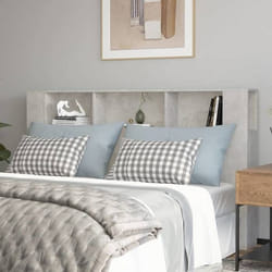 vidaXL Armoire de tête de lit Gris béton 180x18,5x104,5 cm - TU