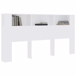 VidaXL 811952 tête de lit et pied de lit Blanc - Vue supplémentaire 5