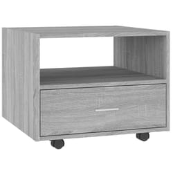 vidaXL Table basse sonoma gris 55x55x40 cm bois d'ingénierie - TU