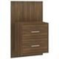vidaXL Table de chevet murale Chêne marron - TU