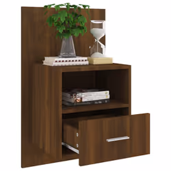 VidaXL 816968 Table de nuit et table de chevet Chêne - Vue supplémentaire 4