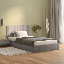 VidaXL 816971 tête de lit et pied de lit Gris, Chêne
