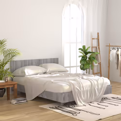 VidaXL 816974 tête de lit et pied de lit Gris, Chêne
