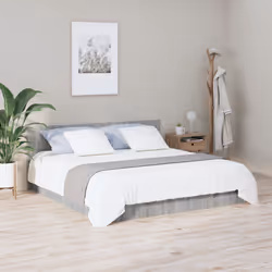 VidaXL 816977 tête de lit et pied de lit Gris, Chêne