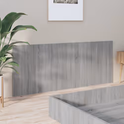 VidaXL 816977 tête de lit et pied de lit Gris, Chêne - Vue supplémentaire 4