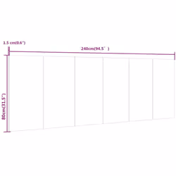 VidaXL 816979 tête de lit et pied de lit Chêne - Vue supplémentaire 7