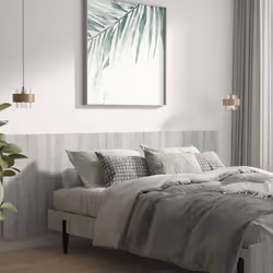 VidaXL 816980 tête de lit et pied de lit Gris, Chêne