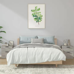 vidaXL Tables de chevet 2 pcs Sonoma gris Bois d'ingénierie - TU