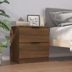 VidaXL 817037 Table de nuit et table de chevet Chêne