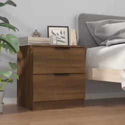 VidaXL 817038 Table de nuit et table de chevet Chêne - Vue supplémentaire 8