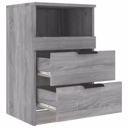 VidaXL 817041 Table de nuit et table de chevet Chêne - Vue supplémentaire 5