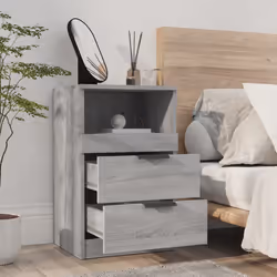 VidaXL 817041 Table de nuit et table de chevet Chêne - Vue supplémentaire 6