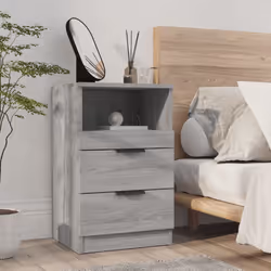 VidaXL 817042 Table de nuit et table de chevet Chêne - Vue supplémentaire 7